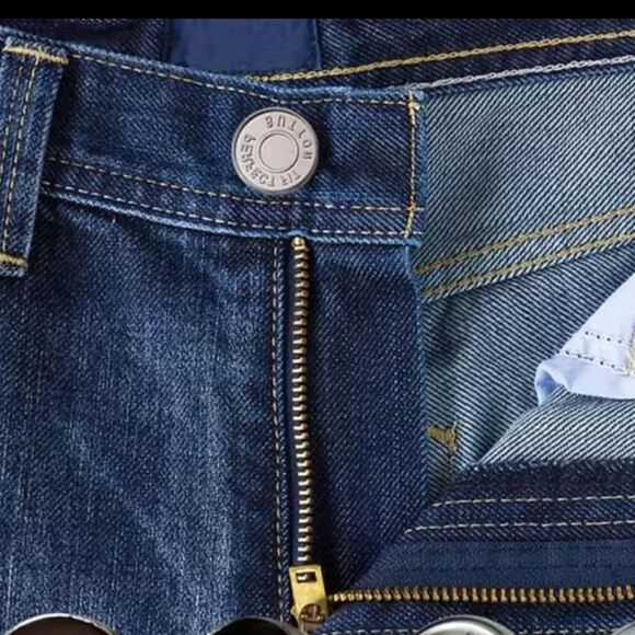 Button Pins for Jeans Jean Buttons Pins No Sew Set of 2 Replacement Silver - Picture 12 of 12